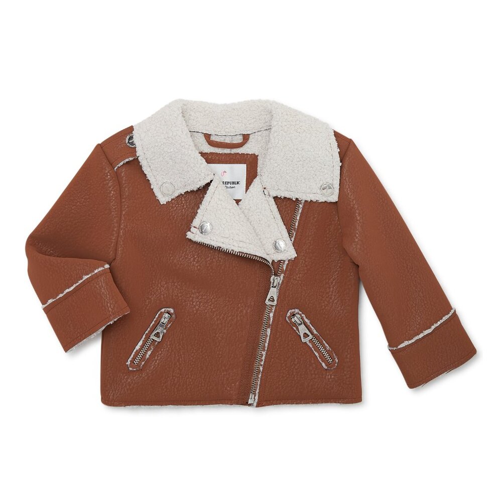 NEW Urban Republic Toddler Girls Bonded Moto Jacket 3T